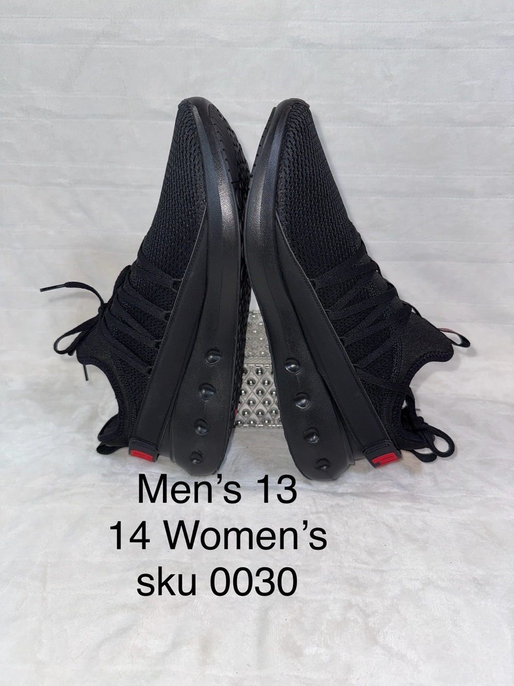 Puma Black Softride Carson Fresh 13 men’s Athletic Sneaker w/ Red Logo Accents
